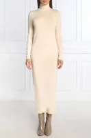 μάλλινη φούστα Calvin Klein κρεμώδες