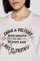 T-shirt WOOP ICO BLASON MULTICUSTO LUR | Slim Fit Zadig&Voltaire πουδραρισμένο ροζ