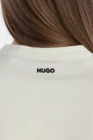 T-shirt Damacia | Regular Fit HUGO εκρί
