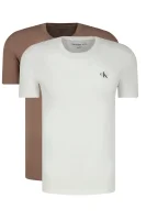 Tshirt 2 pack | Regular Fit CALVIN KLEIN JEANS καφέ
