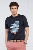 T-shirt Tiburt 287 | Regular Fit | mercerised BOSS BLACK ναυτικό μπλε