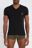 T-shirt | Regular Fit | stretch Versace μαύρο