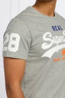 t-shirt vintage logo tri | slim fit Superdry γκρί