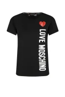 t-shirt | regular fit Love Moschino μαύρο