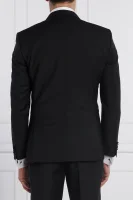 μάλλινος κουστούμι h-huge-2pcs-tux-231 | slim fit BOSS BLACK μαύρο