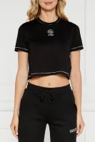 T-shirt ELA | Cropped Fit GUESS ACTIVE μαύρο