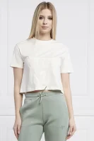 T-shirt ADELE | Cropped Fit GUESS ACTIVE κρεμώδες