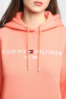 Φούστα TH ESS Tommy Hilfiger χρώμα σολομού