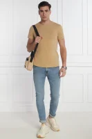 T-shirt | Slim Fit Tommy Jeans μπεζ