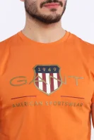 T-shirt | Regular Fit Gant πορτοκαλί