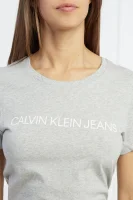 t-shirt core institutional | regular fit CALVIN KLEIN JEANS σταχτί