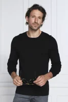 μάλλινος πουλόβερ | regular fit Calvin Klein μαύρο