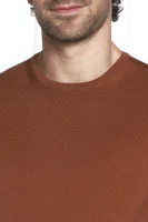 μάλλινος πουλόβερ | regular fit Calvin Klein καφέ