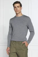 μάλλινος πουλόβερ | regular fit Calvin Klein γραφίτη