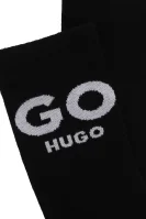 Κάλτσες QS RIB SLOGAN CC Hugo Bodywear μαύρο