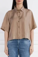Μετάξι πουκάμισο CISA | Relaxed fit Marella SPORT μπεζ