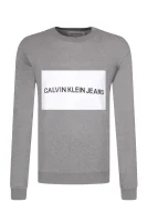μπλούζα institutional | slim fit CALVIN KLEIN JEANS σταχτί