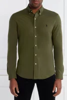 πουκάμισο | regular fit | pique POLO RALPH LAUREN χρώμα ελιάς