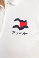 Πόλο MOTION FLAG | Slim Fit Tommy Hilfiger άσπρο