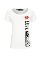 t-shirt | regular fit Love Moschino άσπρο