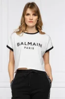 T-shirt | Cropped Fit Balmain άσπρο