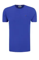 t-shirt tjm essential solid | regular fit Tommy Jeans σκούρο μπλε 