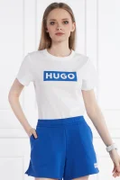 T-shirt Classic Tee_B | Regular Fit Hugo Blue άσπρο