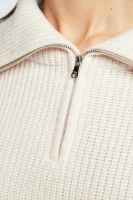 Μάλλινος πουλόβερ | Cropped Fit Patrizia Pepe άσπρο