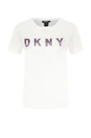 t-shirt ombre logo | regular fit DKNY άσπρο