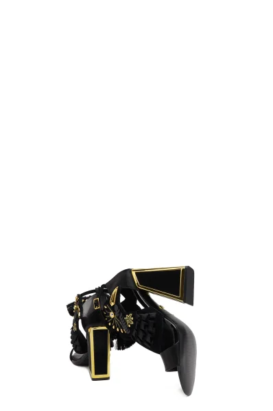 Δερμάτινος σανδάλια με πλατφόρμα Kat Maconie μαύρο
