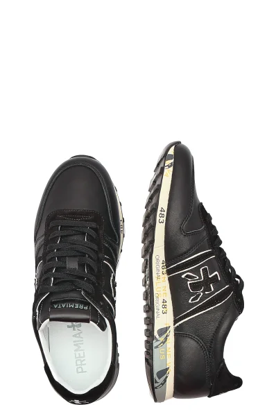 Sneakers ERIC | με την προσθήκη δέρματος Premiata μαύρο