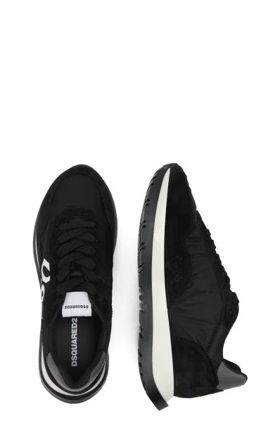 Skórzane sneakers Dsquared2 μαύρο