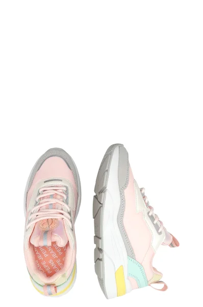 Sneakers | με την προσθήκη δέρματος Pepe Jeans London ροζ