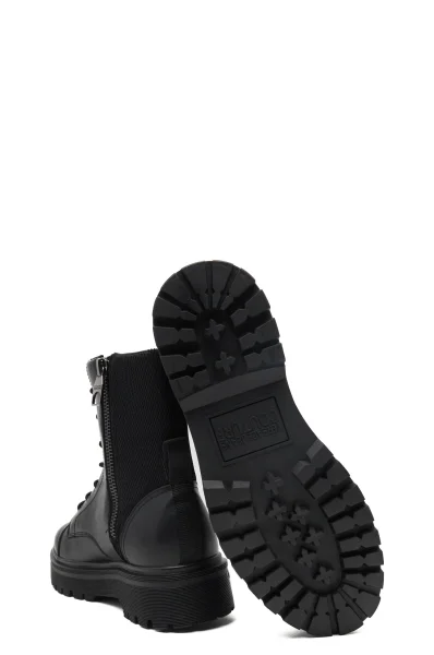 Δερμάτινος παπούτσια Versace Jeans Couture μαύρο