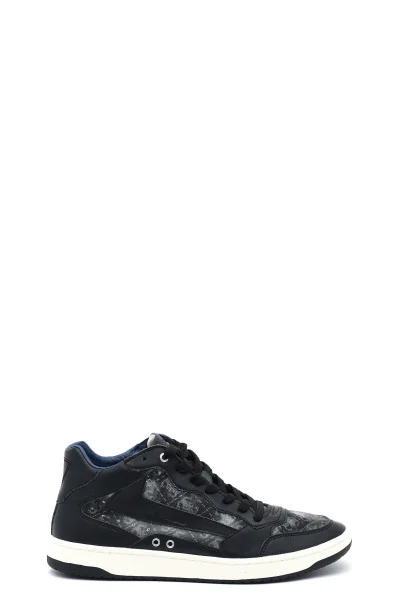 Sneakers PESARO | με την προσθήκη δέρματος Guess μαύρο