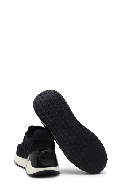 Sneakers | με την προσθήκη δέρματος Pinko μαύρο