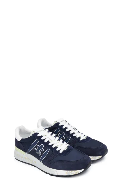 Sneakers LANDER | με την προσθήκη δέρματος Premiata ναυτικό μπλε