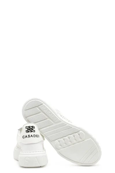 Δερμάτινος sneakers Casadei άσπρο