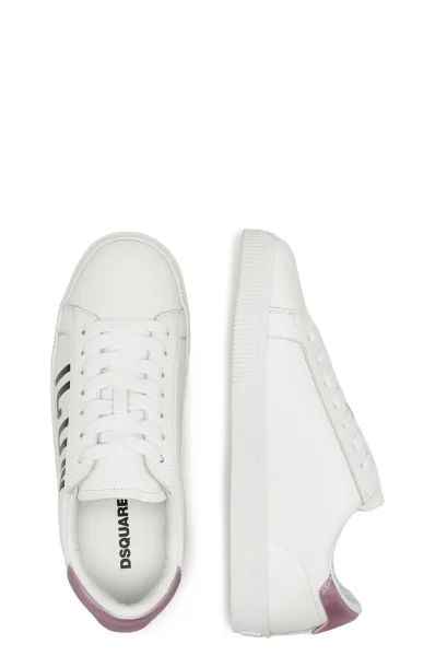 Δερμάτινα sneakers Dsquared2 άσπρο