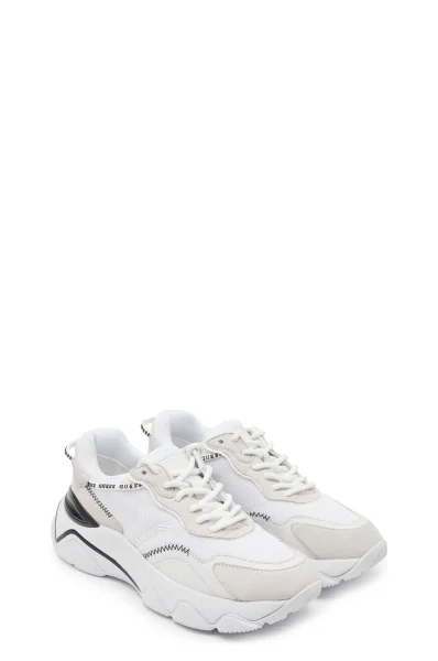 Sneakers MICOLA | με την προσθήκη δέρματος Guess άσπρο