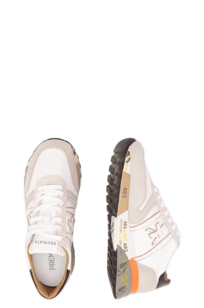 Sneakers LANDER | με την προσθήκη δέρματος Premiata άσπρο
