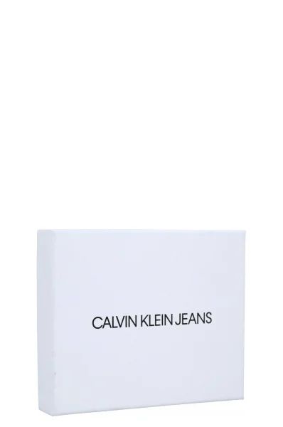 δερμάτινα πορτοφόλι CALVIN KLEIN JEANS μαύρο
