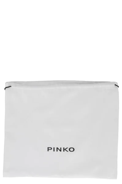 Δερμάτινα ταχυδρομική τσάντα / πορτοφόλι LOVE SIMPLY Pinko μαύρο