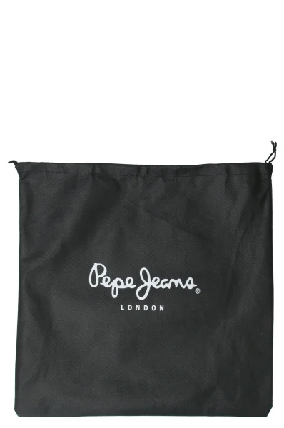 δερμάτινα ταχυδρομική τσάντα fatima Pepe Jeans London μαύρο