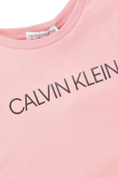 T-shirt INSTITUTIONAL | Regular Fit CALVIN KLEIN JEANS ροζ
