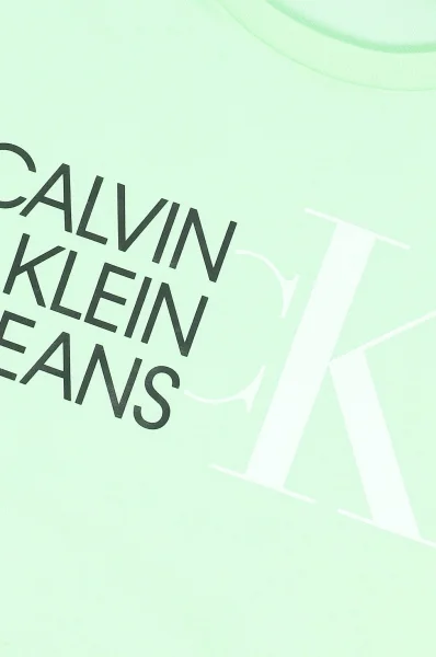 T-shirt | Slim Fit CALVIN KLEIN JEANS μέντα