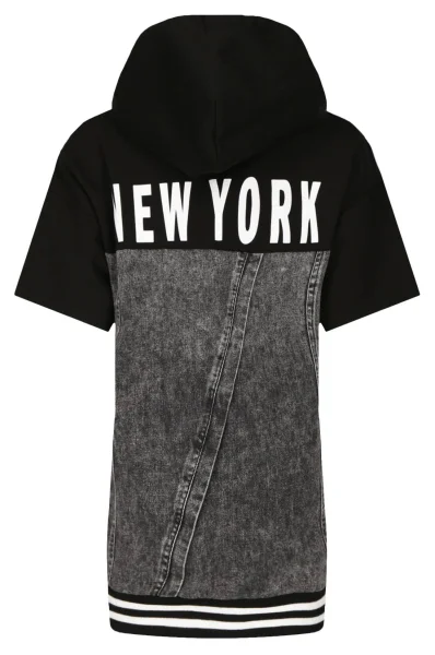 Μπλούζα | Regular Fit DKNY Kids μαύρο