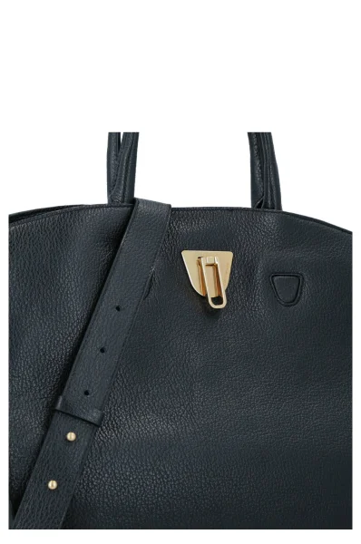 Δερμάτινα τσάντα shopper Etoile Coccinelle μαύρο