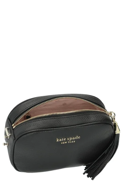 Δερμάτινα ταχυδρομική τσάντα Kate Spade μαύρο