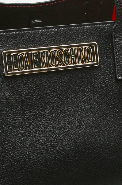 Τσάντα shopper + τσαντάκι Love Moschino μαύρο